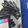 Desktop Collectible Gift 3D Printed Dragon Monitor Decor, Decorative Ornament for PC Gaming Desk Case Setup, Creative Screen Edge Figurine Computer