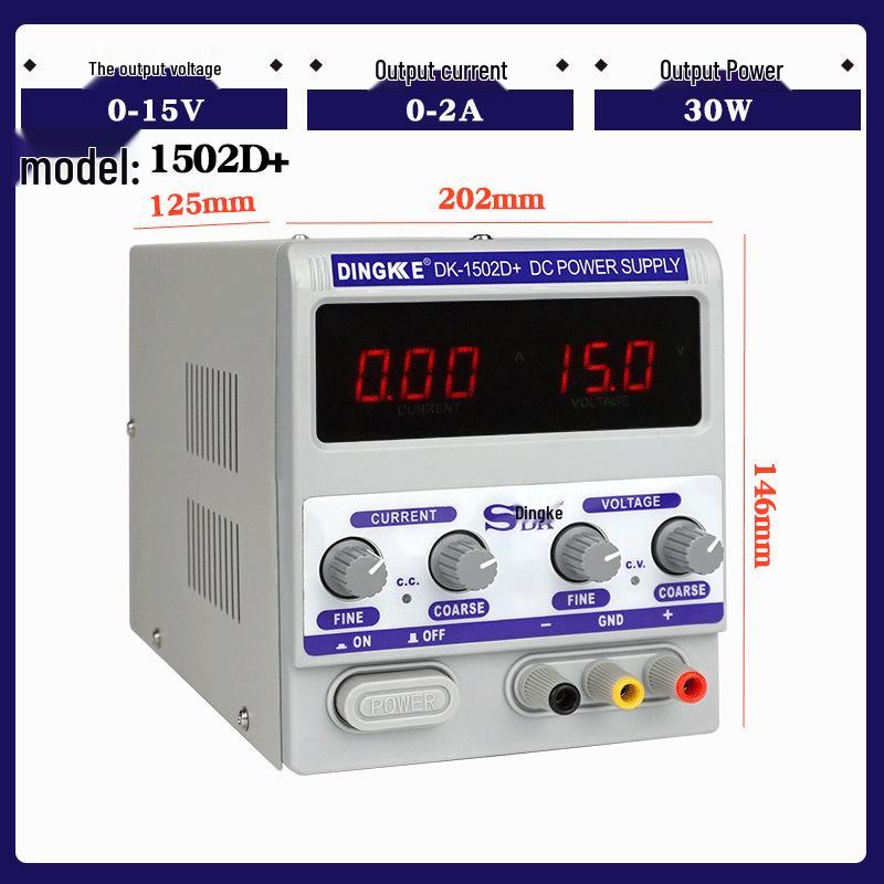 Adjustable 15V/30V DC Power Supply with Digital Display for Mobile Repair, Constant Voltage & Current