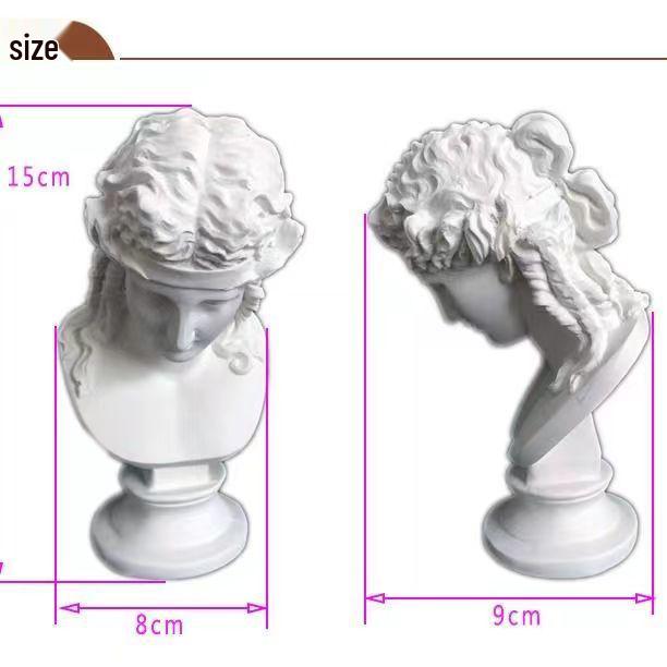 Resin Mini Plaster Figure: Character Model for Art Teaching and Painting Sketches.