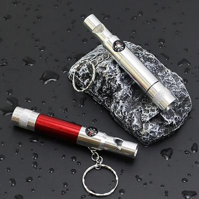 Whistle With Flashlight Quality Emergency Kit Keychain Climbing Keyring Portable Survival Outdoor Whistle 3-In-1 Flashlight Comp