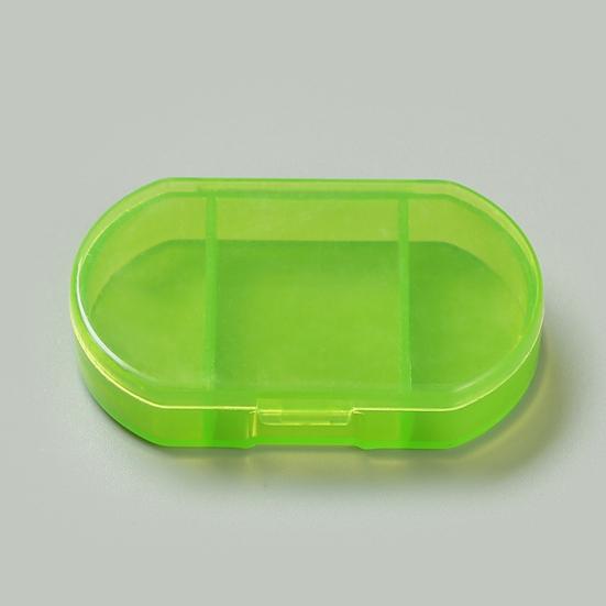 2 Stück Pillendose Lichtgeschützt Fächergeteilt Transparent Staubdicht Tragbar Handgepäck Pillenspender Box Haushaltswaren