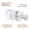 No Drill Christmas Suction Cup Hook Stainless Steel Door Back Hanging Rack  Bathroom Hanging
