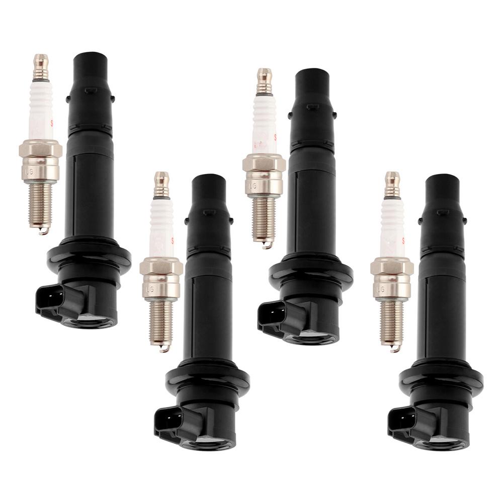4x Ignition Coil & Spark Plugs For Yamaha FZS1 FZ1 YZFR1 YZFR6 VMAX1700 Vmax