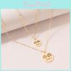 Elegant Double Layered Expression Necklace For Women With Stylish Snake Chain Design