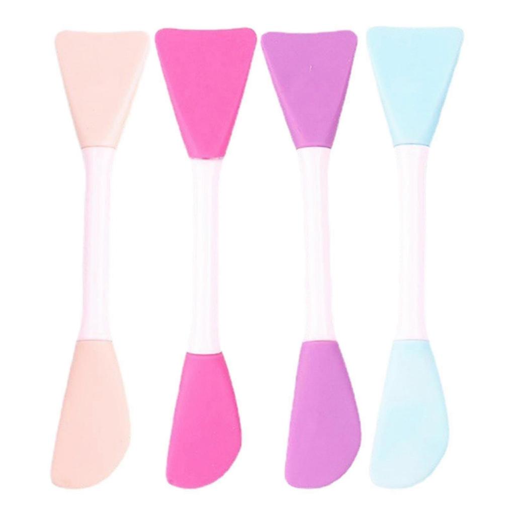 4pcs Facial Applicator Bathroom Home Mask Brush Flat Reusable Double Ended Cream