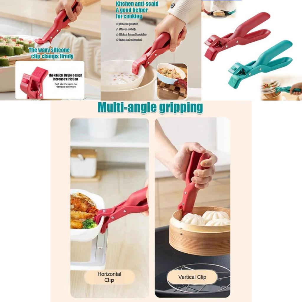 Multi-functional Silicone Bowl Gripper Plate Holder Hot Resistant Kitchen Utensil
