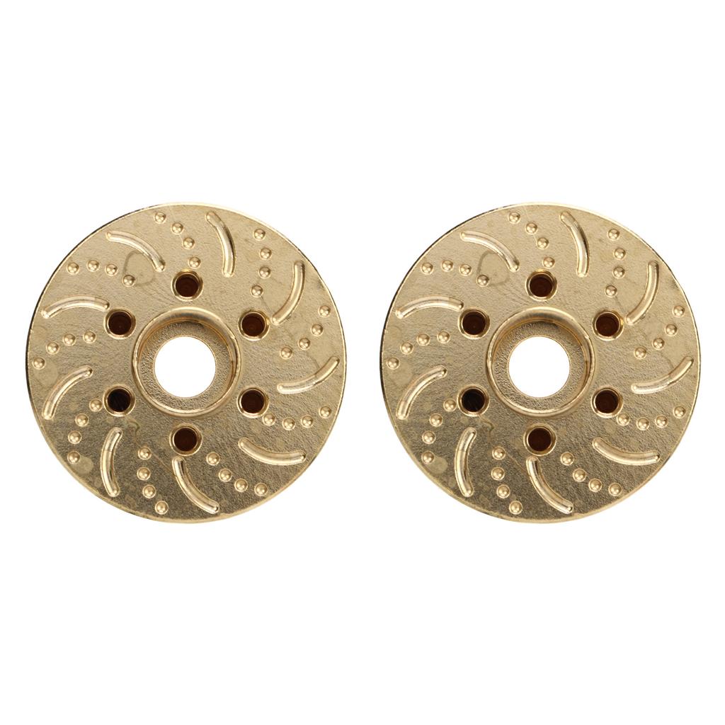 2Pcs Brass Wheel Weights 1.9 2.2in RC Crawler Car Hex Hub Adapter Model Upgrade Parts 18.5mm