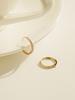 Minimalpiercing 14K Daily Cubic Ring Piercing Earrings