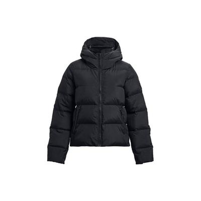 ColdGear Infrared Fitted Hooded Down Jacket Women Outerwear Black 1378861-001