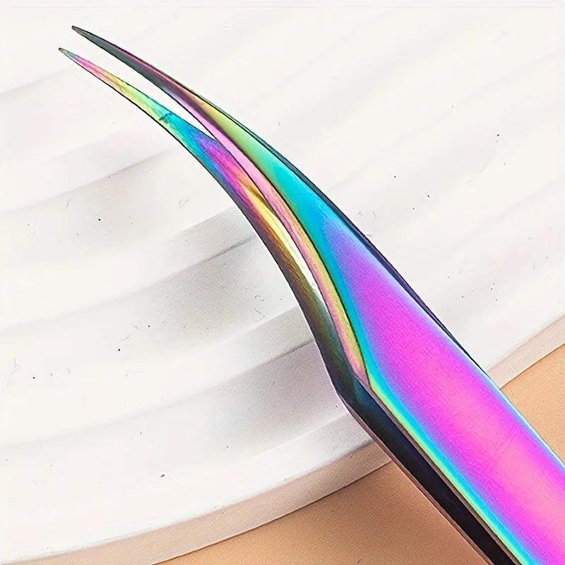 Stainless Steel Precision Tweezers with Storage Case Ultra-Sharp Blades for Eyebrows Blackheads Pimples Facial & Body  Care Tool