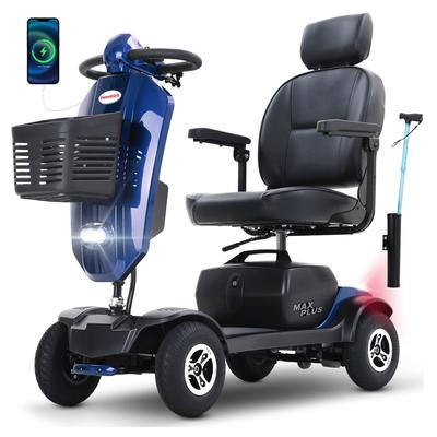 Sweetrich Odpinany elektryczny skuter mobilnościowy Max Plus dla seniorów, bateria 24V 20Ah, prędkość maksymalna 6 km/h, zasięg do 20 km.