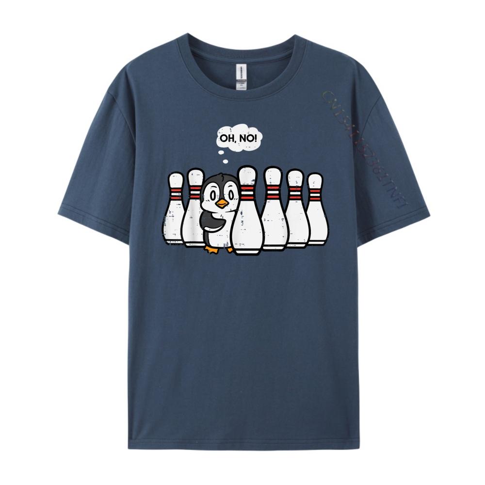 

Penguin Bowling Pins Oh No Bowler Player Unisex Kid Anime T Shirts Camisetas Lovers Day 4XL