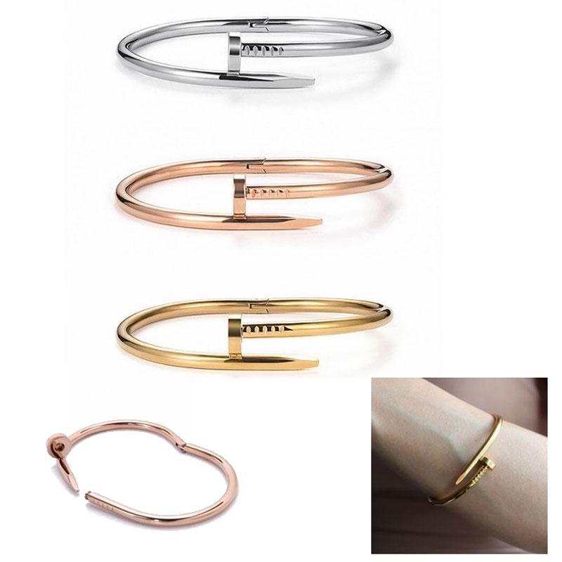 Stylish European And American Nail Bracelet With Sophisticated Design