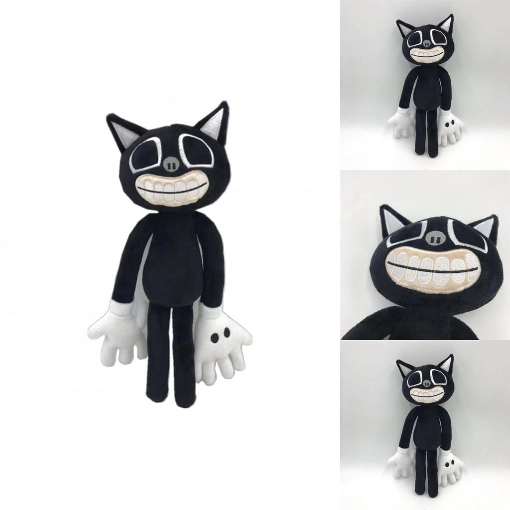 Enchanting Siren Head Series Black Cat Plush Toy Charming Horror Character Doll