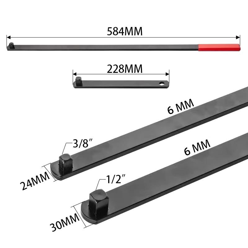

[TL][TL]Car Lazy Wheel Belt Tightening Wrench Extended Rod Adjustable Throttle Tightener Disassembly Tool Automotive Repair
