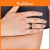Titanium Steel Wooden Grain Ring With Resin Coating For Men And Women Fashion Jewelry