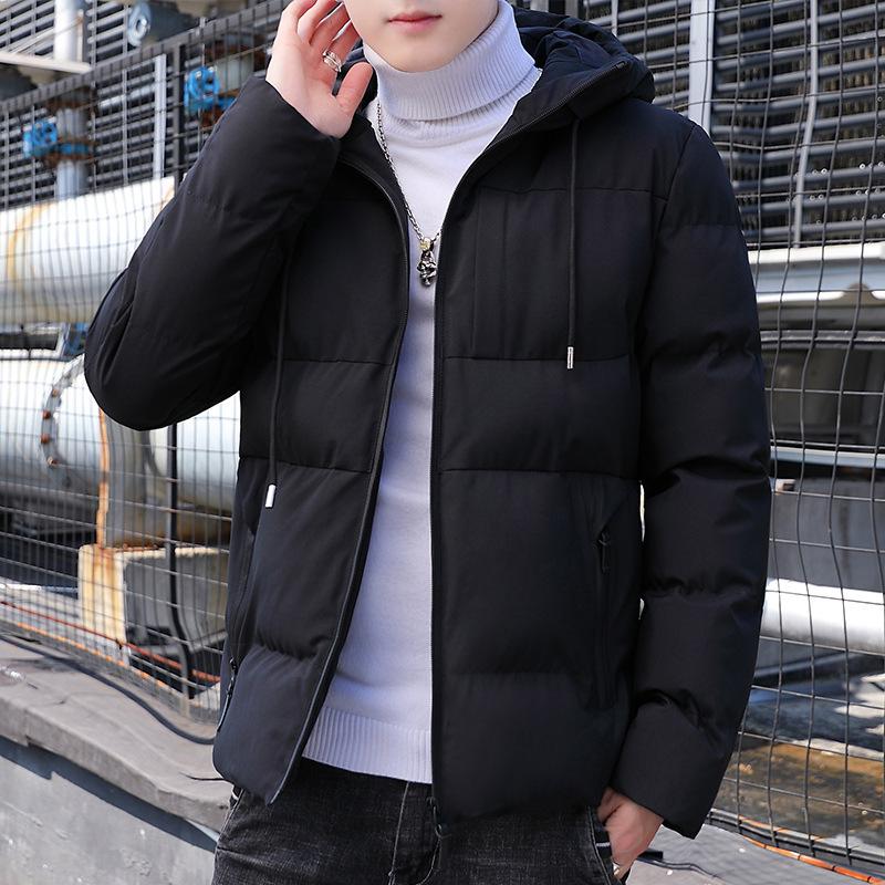 Minimalist Casual Men's Cotton Jacket Solid Color    Lightweight Versatile Winter Daily Top