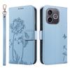 Wallet Case for 600 Lite 5G - Leather/PU, Blue, With Lanyard