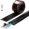 High Quality Soft Cord Cover PVC Durable Wire Cover Flexible Cable Management Cord Hider Indoor