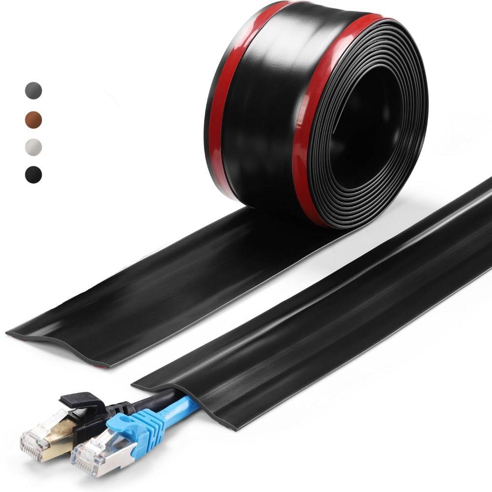 High Quality Soft Cord Cover PVC Durable Wire Cover Flexible Cable Management Cord Hider Indoor