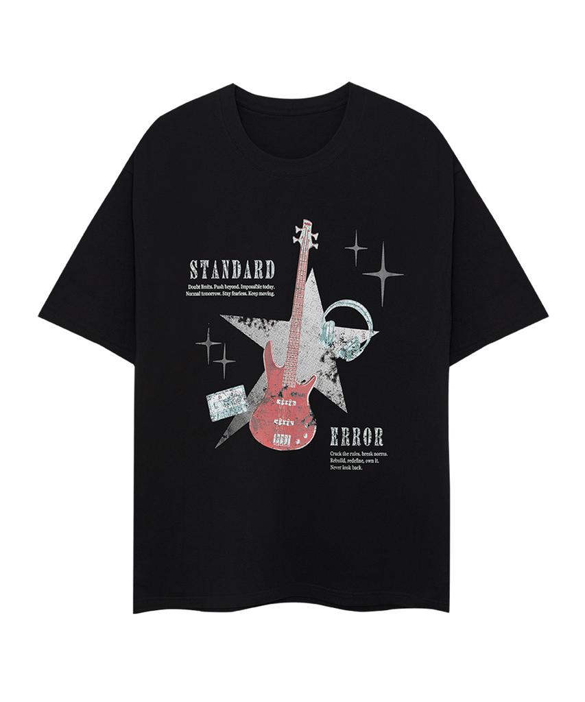 STANDARDERROR 87-Stan255 Universe Strum Vintage Solid Short Sleeve T-Shirt (2 Colors)