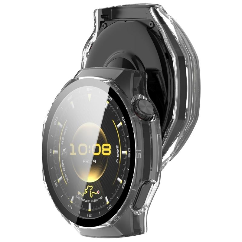 Smartwatch Cover Shell Screen Protector Tempered Glass Film for Watch GT6 Scratchproof Case Film Dustproof
