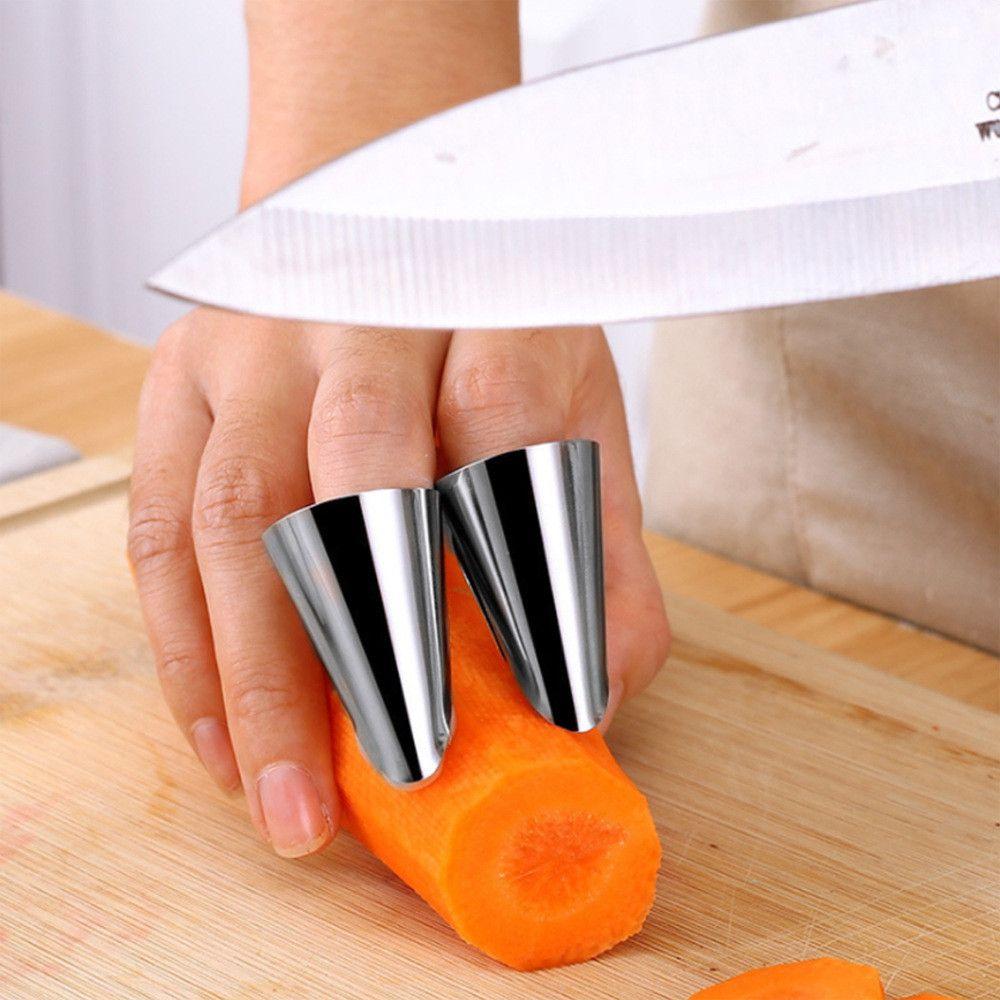 5PC Stainless Steel Thimbles, Vegetable Harvesting Tools That Do Not Damage The Hands, Melon, Fruit, And Cleaners, Orange Peelers
