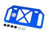 POSH 500392-01-10 Motorcycle Aluminum License Back Plate, Mountain Size, Hole Type, For Under 4.9 Fl Oz (125 Cc), Blue