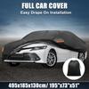 Motoforti Car Cover for Toyota Camry 2007- 210D-PU Outdoor Full Car Cover All Weather with Door Zipper