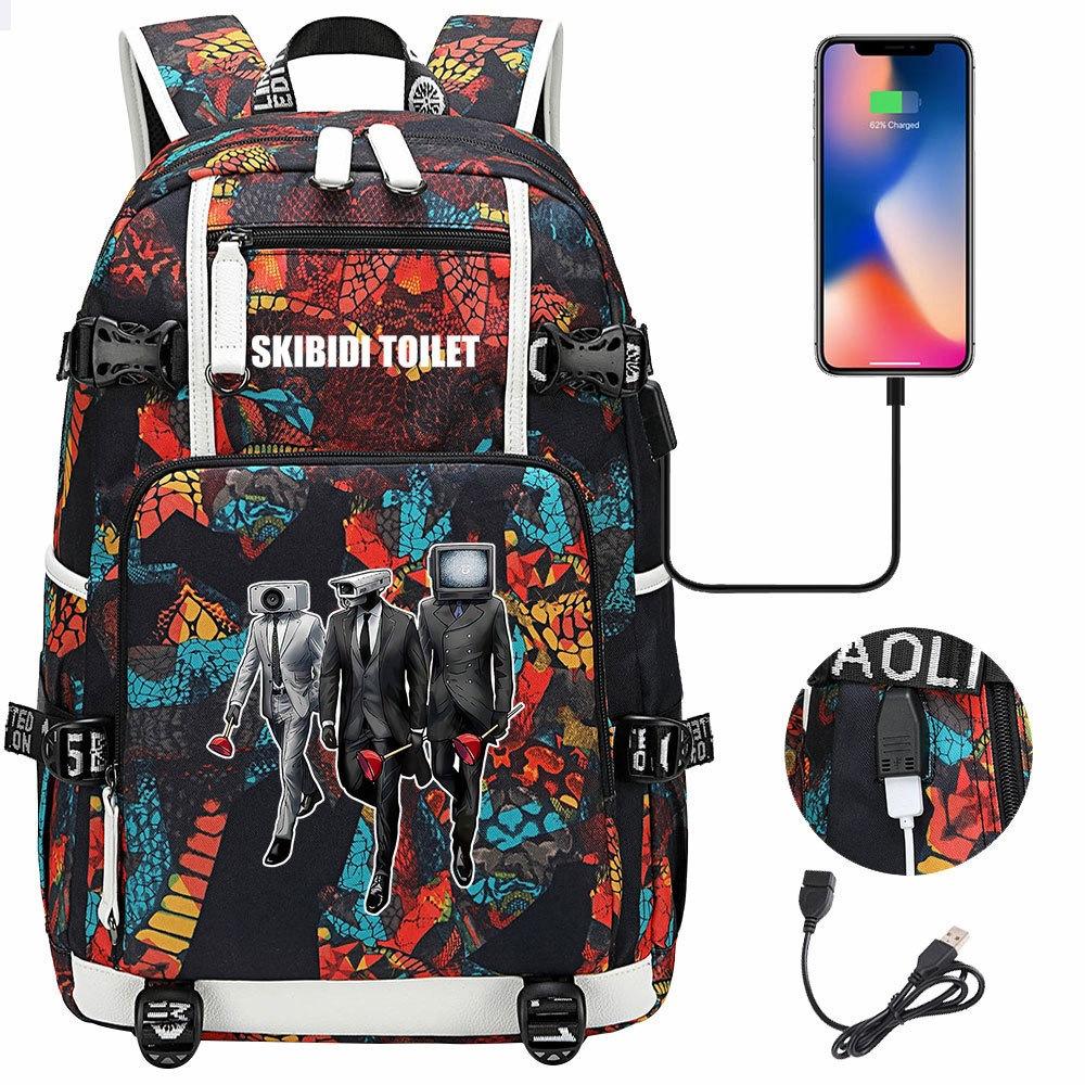 3-teiliges Schulrucksack-Set für Schüler Große Kapazität Oxford-Stoff Schultasche mit Schultergurt und Federmäppchen