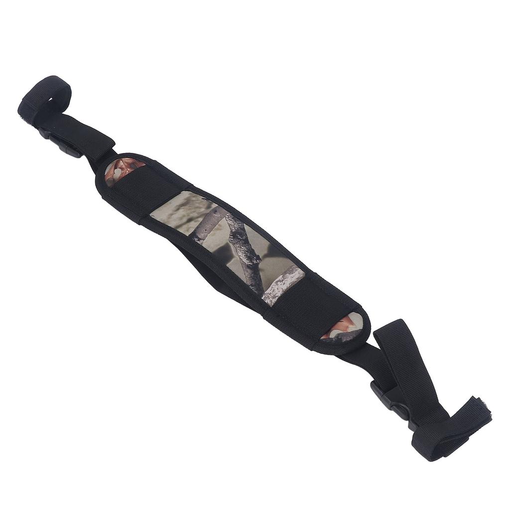 Compound Bow Shoulder Belt Adjustable Hands Free Oxford Cloth Shock Absorption Archery Shoulder Belt Strap Holder Black