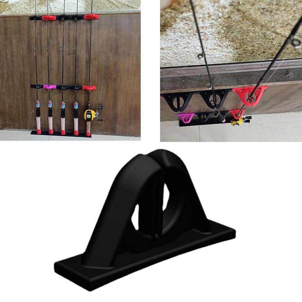 2pcs Silicone Fishing Rod Display Rack Plastic Feeder Pod Stand Holder  Fishing Accessories