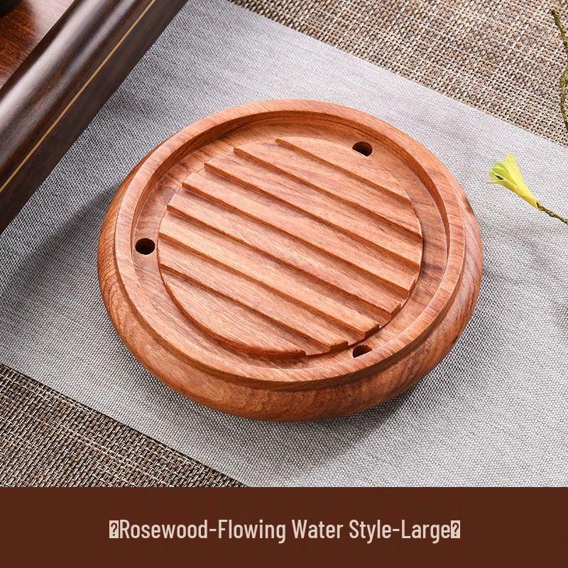 Поднос для чайника из массива черного дерева