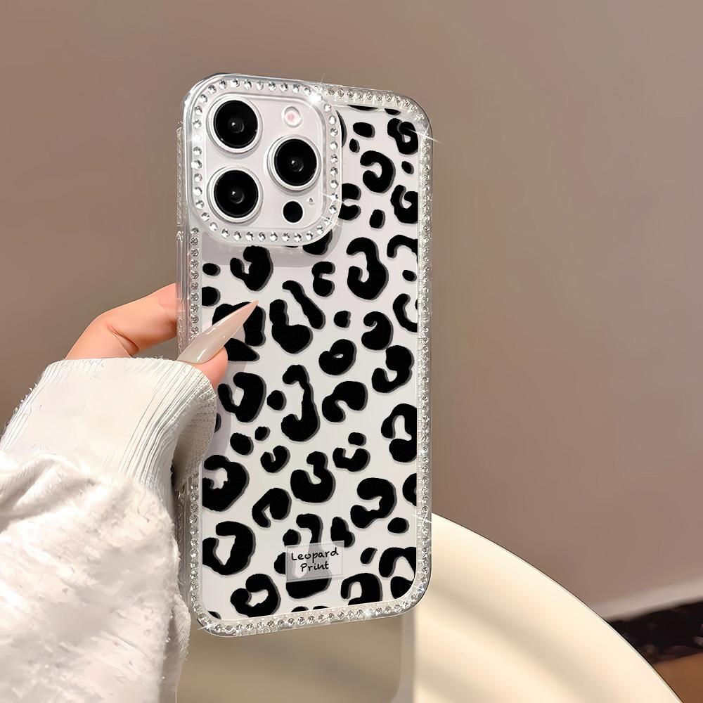 Bracelet Chain Phone Case For iPhone 17 16 15 13 14 for 17Air 17 12 14 16 Pro 17 14 16 Pro Max Sparking Diamond Cute Pattern Hard Cover With Lanyard