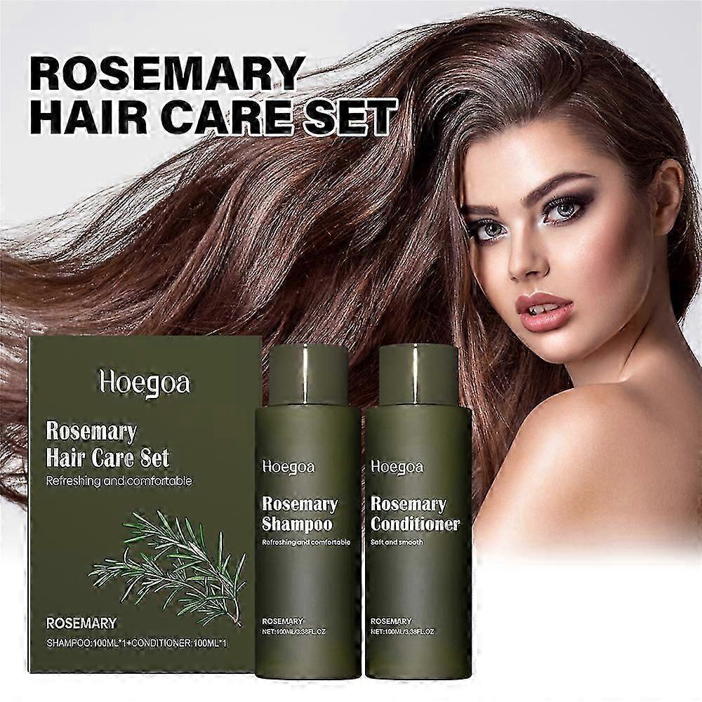Hoegoa Rosemary Washing Set Anti-dandruff Control Shampoo Remaining Fragrance Moisturizing Conditioner Refreshing Hair Quality