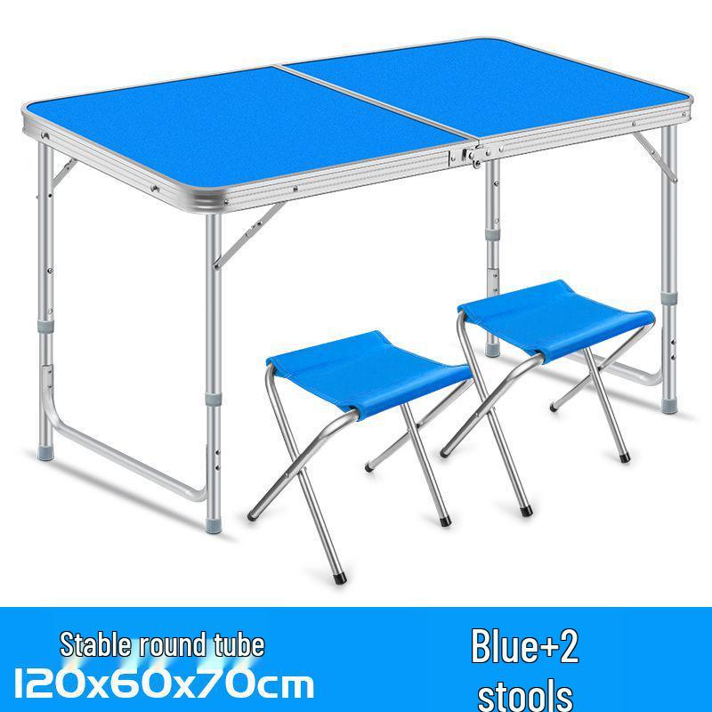 Portable Outdoor Folding Table & Chairs for Street Vendors and Camping