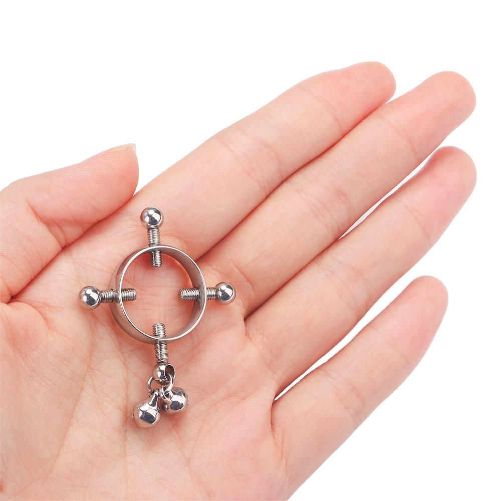 

Adjustable Bell Surgical Steel Round Non-Piercing Body Piercing Jewelry Nipple Nail Nipple Ring
