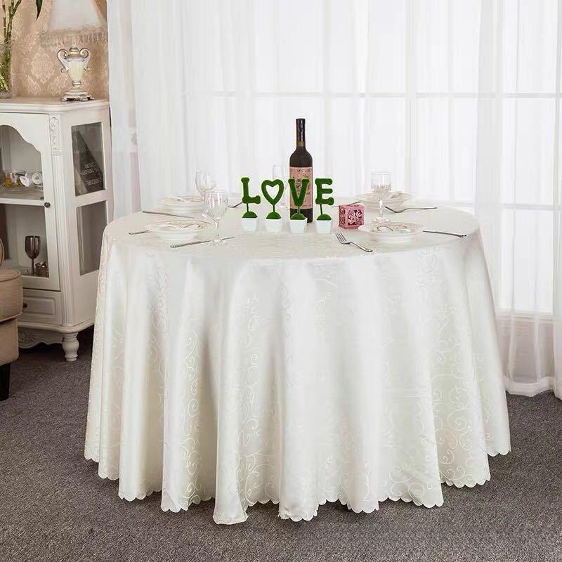 Circular Restaurant Tablecloths Hotel Banquet Tablecloths Suitable for Families Wedding Parties Easy To Maintain Heat-resistant