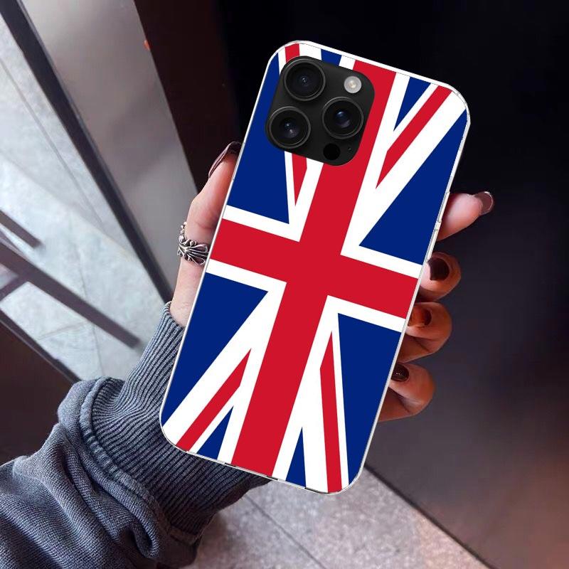 

Union Jack England UK Flag Phone Case For iPhone 17 Air 16 15 Pro Max 14 Plus 13 Mini 12 11 Cover 7 8 SE Silicone Shell Print Fu iPhone 13 Pro Max