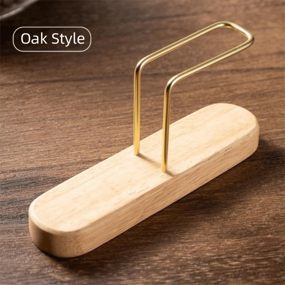 Vertical Design Stand Coffee Filter Storage Durable Wooden Dustproof Bracket  Coffee Bar