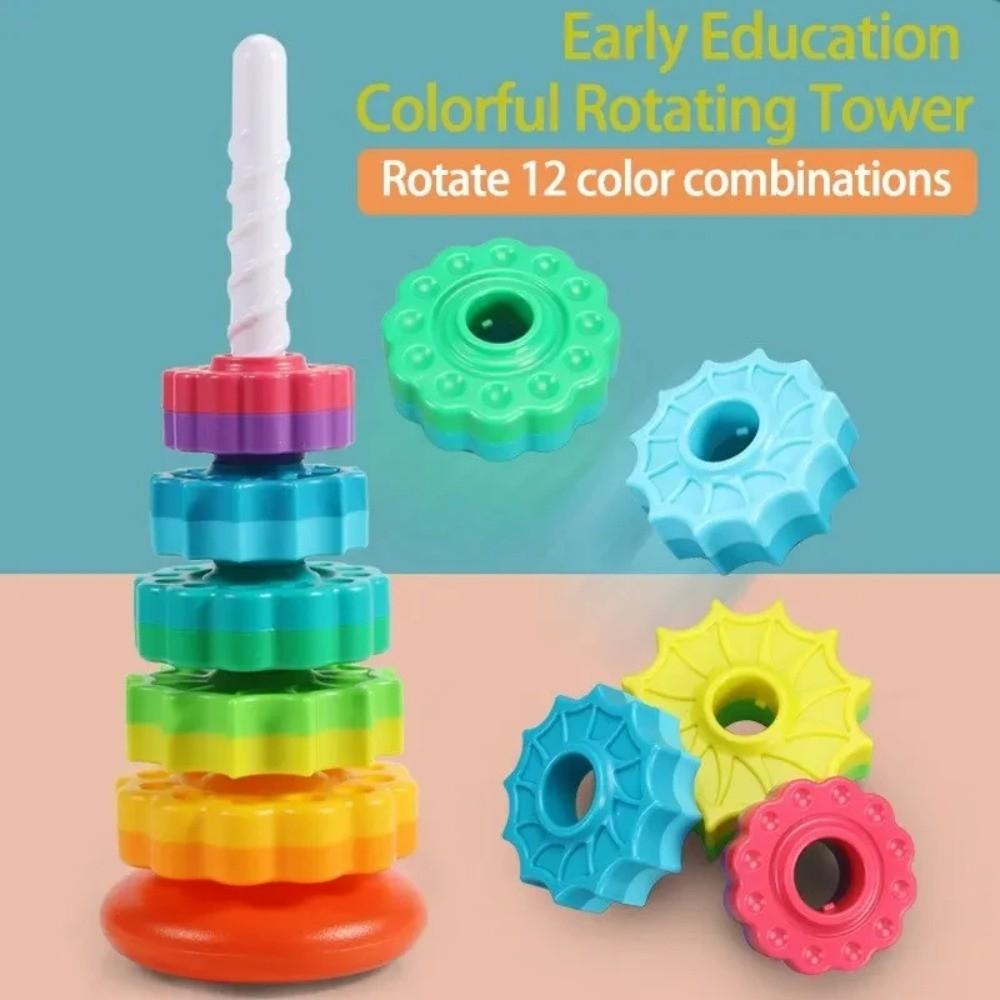 Montessori Baby Stacking Puzzle Toys Spinning Rotating Screw Bolt Toys  Kids