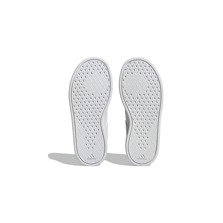 Adidas Neo Breaknet Synthetic Leather Low-Top Skate Shoes Kids Sneakers White HP8969