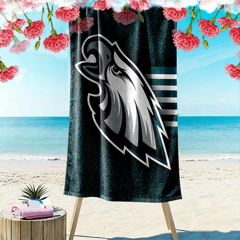 Eagles Print Beach Towel, Large Soft Quick Dry Towel for Beach Camping Swimming