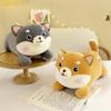 Plush Puppy Lying Toy Soft Cushion Pillow Cute Plushie Room Decoration Kids Gift