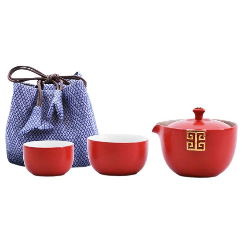 Lu Bao Huilan Ceramic Portable Gaiwan Tea Set