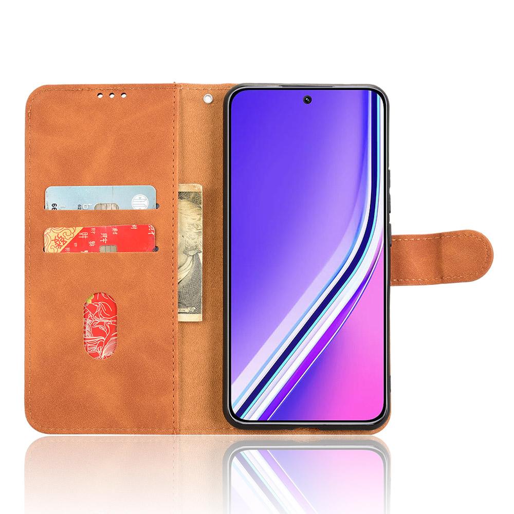 For Realme P3 Pro 5G Leather Case Skin Feel Anti Drop Wallet Flip Phone Cover