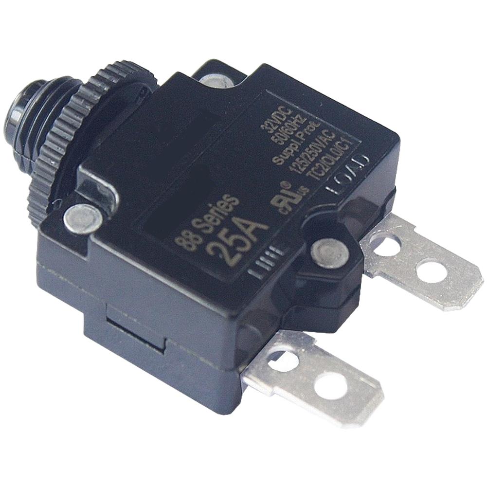 88 Series Thermal Overload Circuit Breaker 5A 10A 15A 20A 25A 30A Manual Reset for 250VAC 50VDC Industrial Use