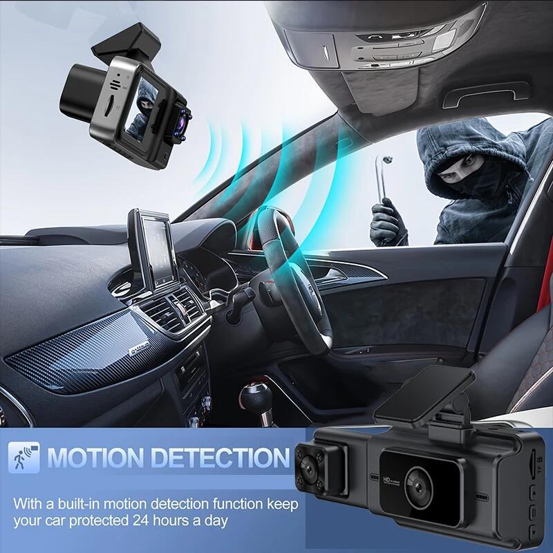 3 Camera Dash Cam WIFI CAR DVR 3-Lens Car Video Recorder Rear View Camera Black Box FULL HD 1080P Night Vision Car accessory