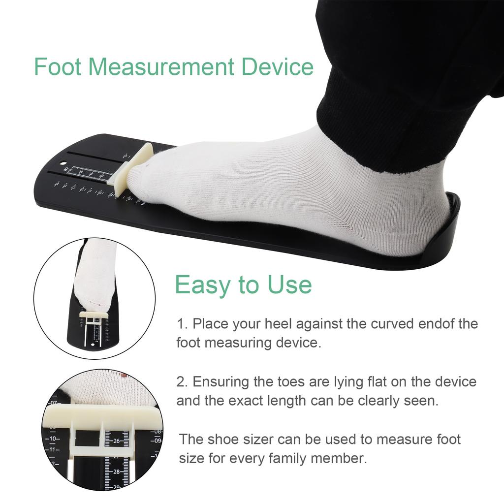 Standard Metal Foot Measuring Device Accurate Sizing Tool for Men Women Kids Home Store Use Professional