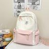 Süßer Eiscreme Bunter Nylon Schulrucksack Mit Design Für Mittelschüler